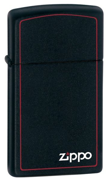 Slim® Black Matte with Red Border